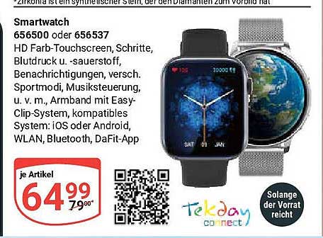 Smartwatch 656500 oder 656537