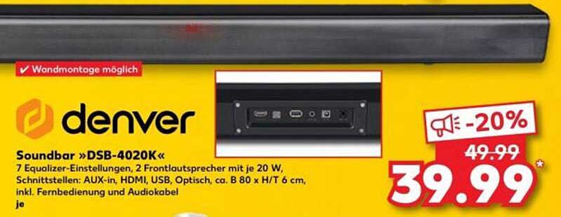 Soundbar »DSB-4020K« von Denver