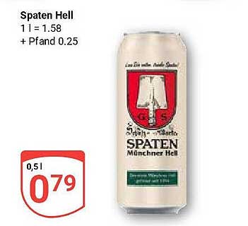 Spaten Hell 0,5l – Erfrischendes Münchner Bier