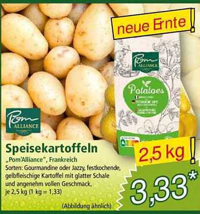 Speisekartoffeln - Pom'Alliance, Frankreich