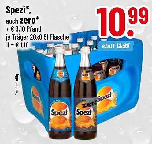 Spezi* - auch zero* im Angebot
