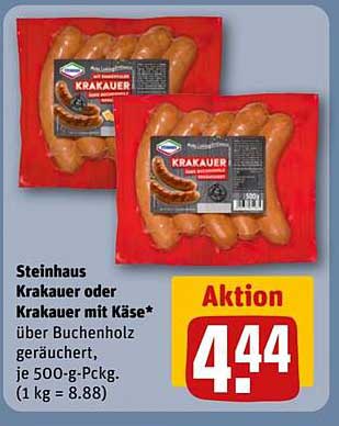 Steinhaus Krakauer oder Krakauer mit Käse
