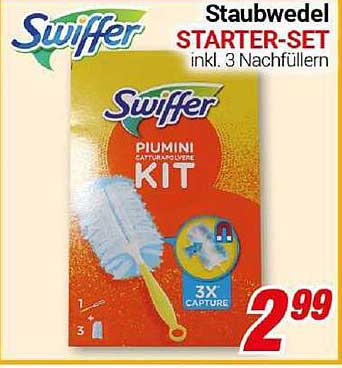 Swiffer Staubwedel Starter-Set inkl. 3 Nachfüllern