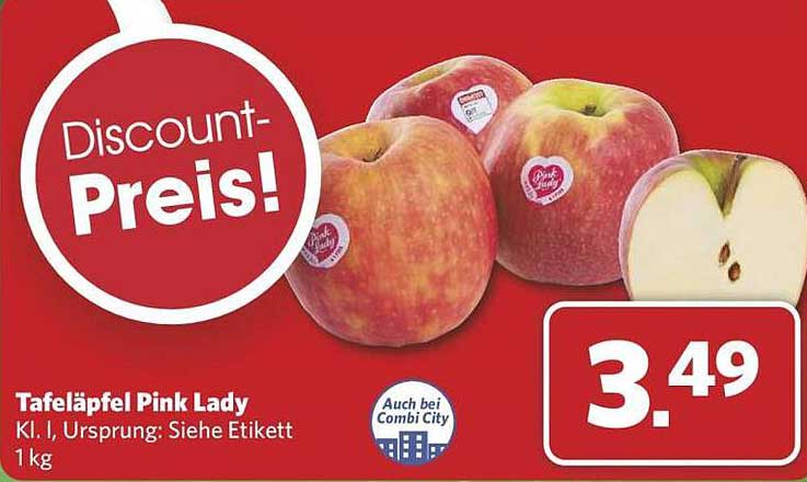 Tafeläpfel Pink Lady