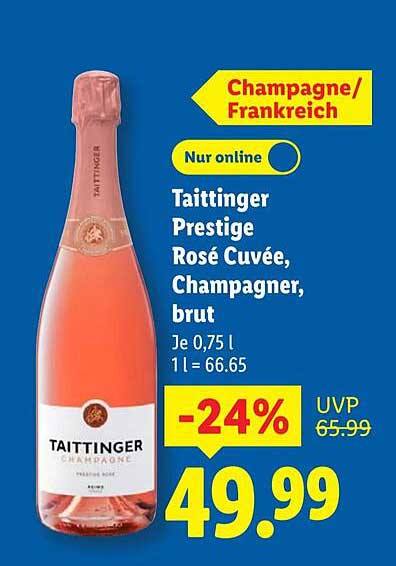 Taittinger Prestige Rosé Cuvée, Champagner, brut