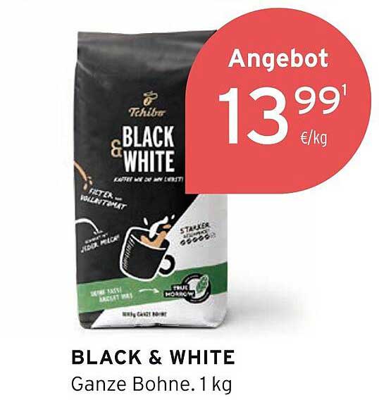 Tchibo Black & White Ganze Bohne, 1 kg