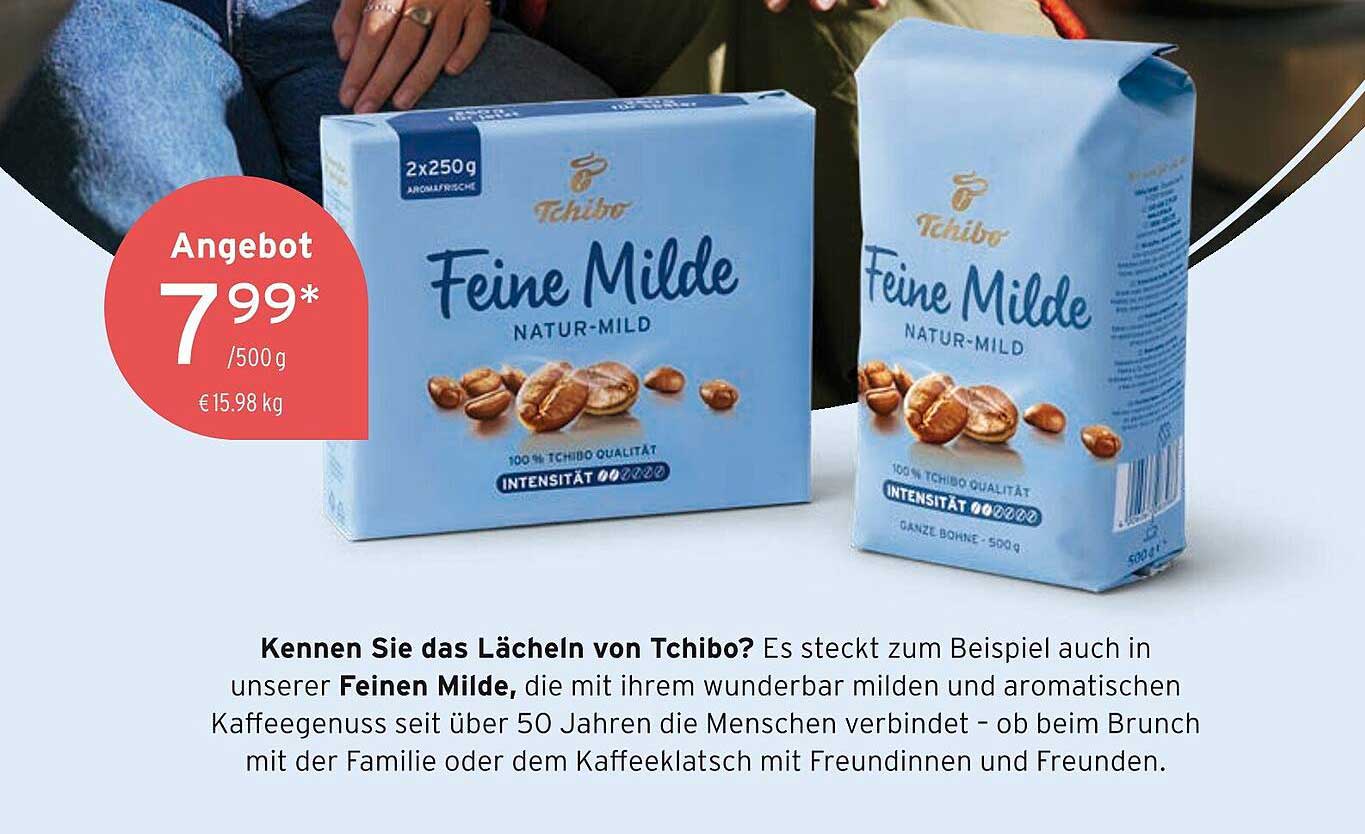 Tchibo Feine Milde 500g - Aromatischer Kaffee für jeden Genuss
