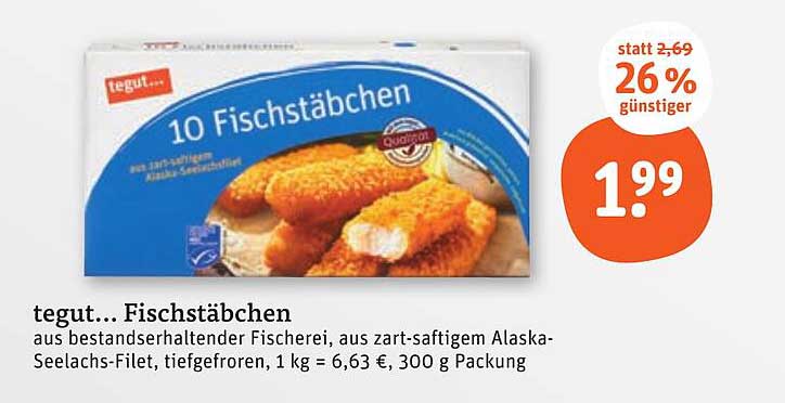 tegut... Fischstäbchen
