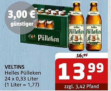 VELTINS Helles Püilleken 24 x 0,33 Liter