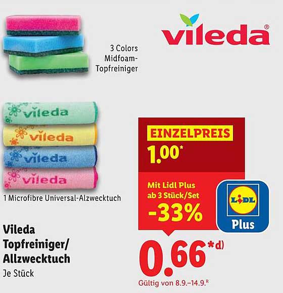 Vileda Topfreiniger/Allzwecktuch