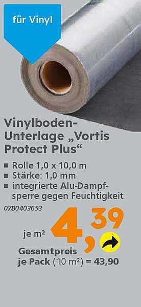 Vinylboden-Unterlage „Vortis Protect Plus“