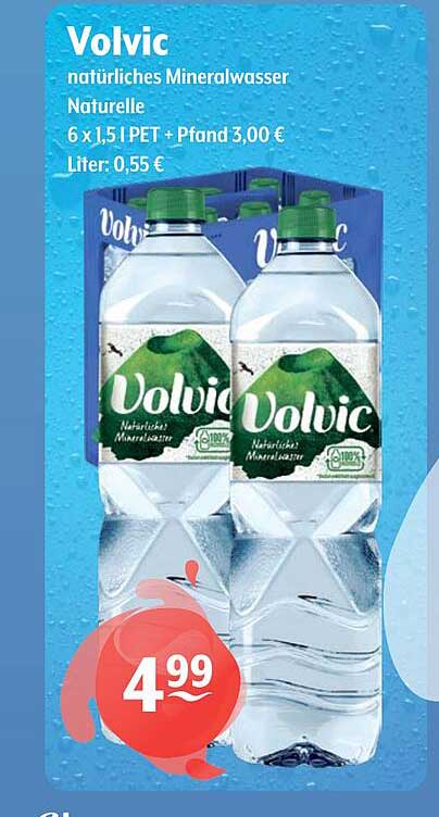 Volvic natürliches Mineralwasser 6 x 1,5 l PET