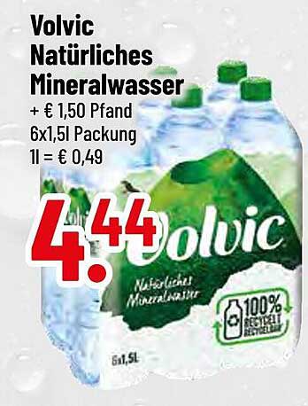 Volvic Natürliches Mineralwasser 6x1,5l