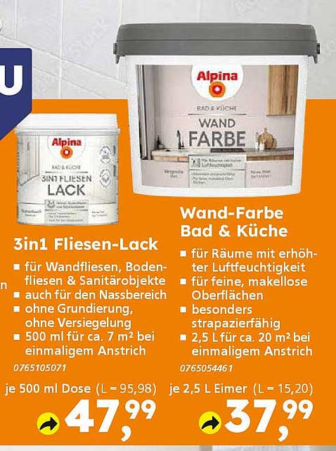 Wand-Farbe Bad & Küche