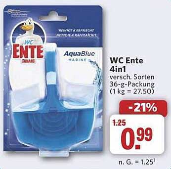 WC Ente 4in1 AquaBlue Marine 36-g-Packung