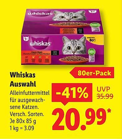 Whiskas Auswahl 80er-Pack