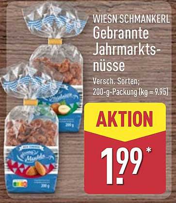 Wiesen Schmankerl Gebrannte Jahrmarktnüsse 200-g-Packung