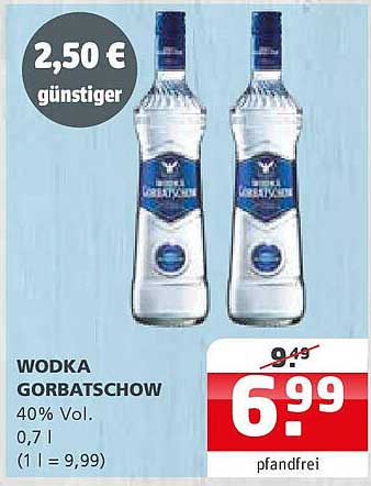 Wodka Gorbatchow 0,7 l - 40% Vol.