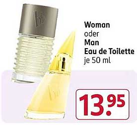 Woman oder Man Eau de Toilette je 50 ml