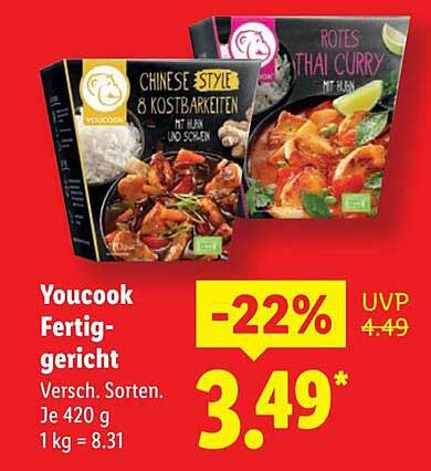 Youcook Fertiggericht - Verschiedene Sorten