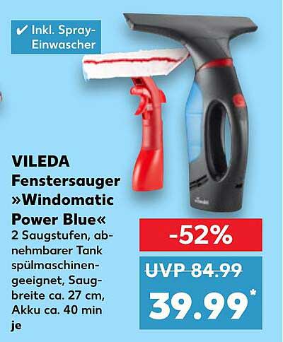 VILEDA Fenstersauger »Windomatic Power Blue«