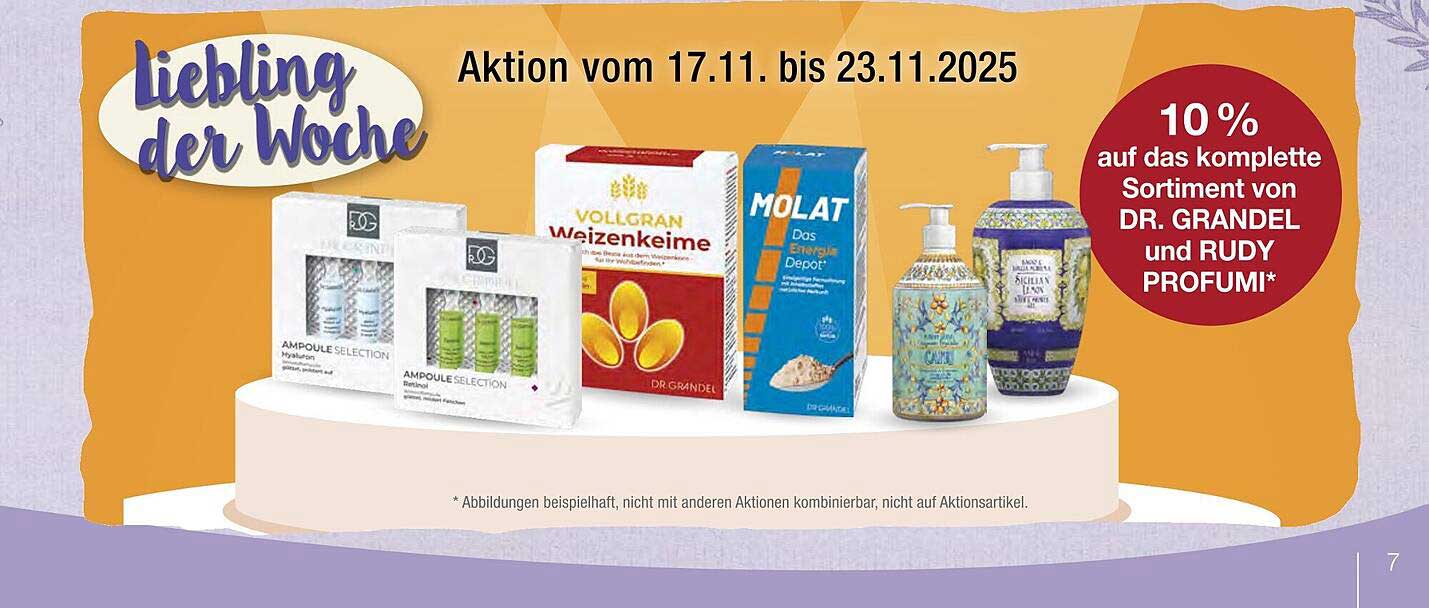 10 % auf das komplette Sortiment von DR. GRANDEL und RUDY PROFUMI