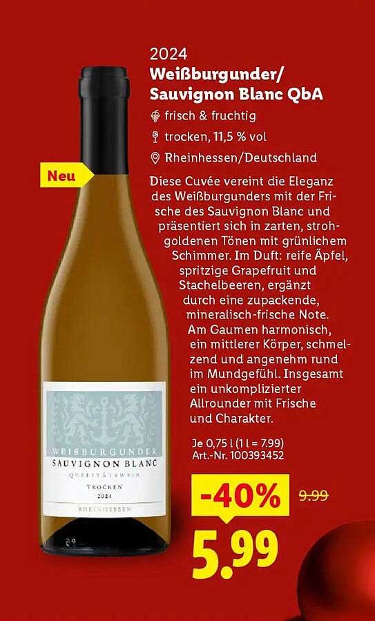 2024 Weißburgunder/Sauvignon Blanc QbA