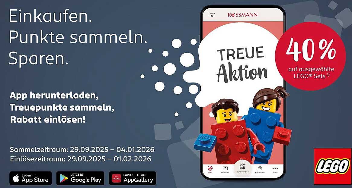 40% auf ausgewählte LEGO® Sets