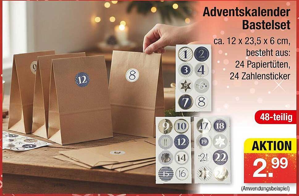 Adventskalender Bastelset