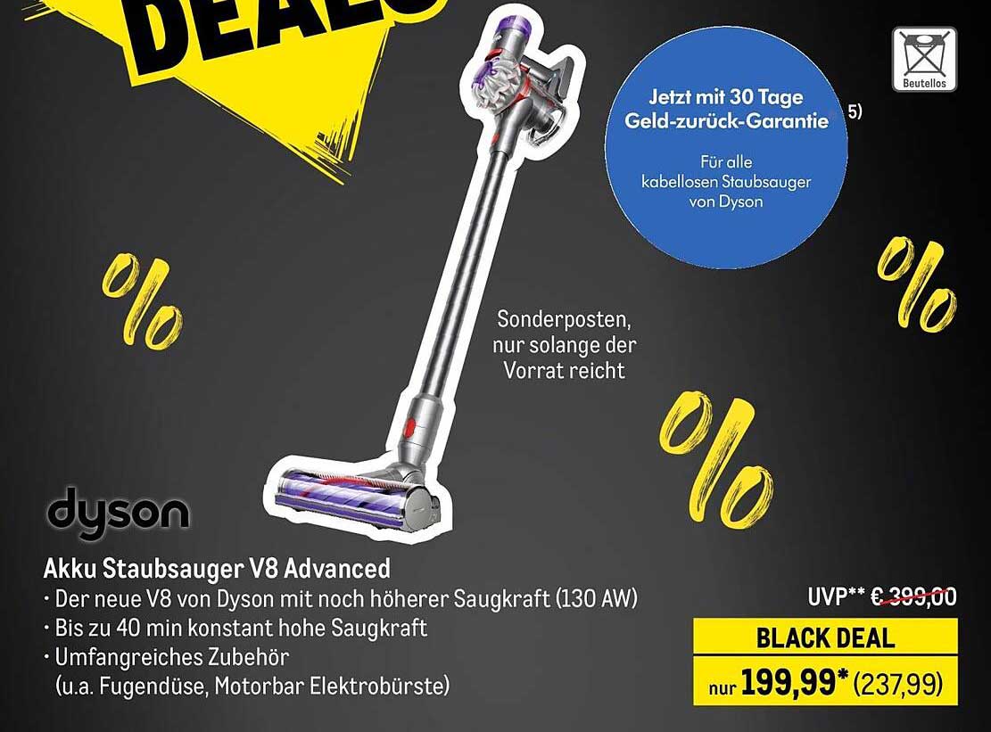 Akku Staubsauger V8 Advanced von Dyson - Black Deal