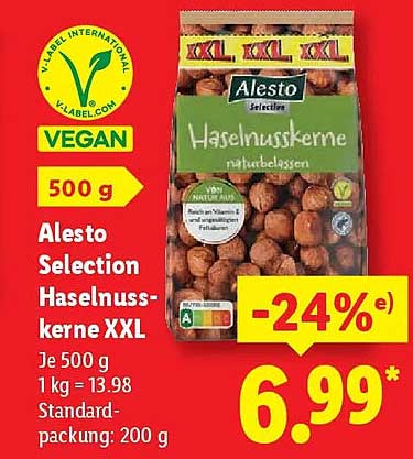 Alesto Selection Haselnüsse XXL 500 g