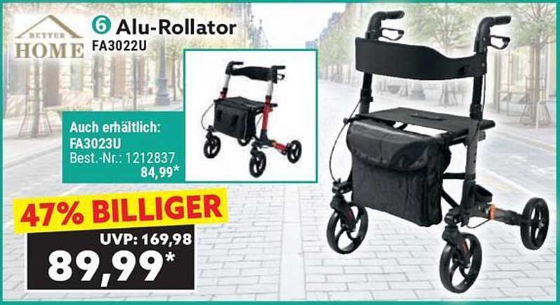 Alu-Rollator FA3022U - 47% Billiger!