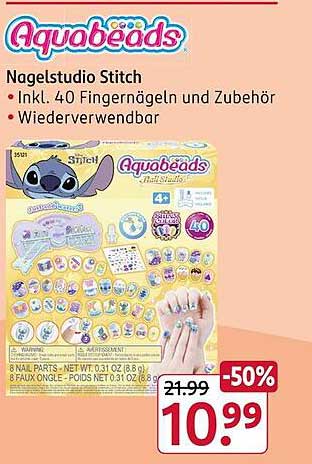 Aquabeads Nagelstudio Stitch - 50% Rabatt!