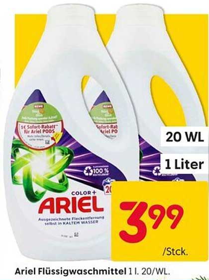 Ariel Flüssigwaschmittel 1 L für 3,99 €