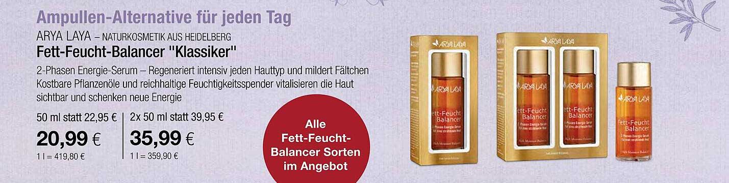 ARIYA LAYA Fett-Feucht-Balancer 'Klassiker'