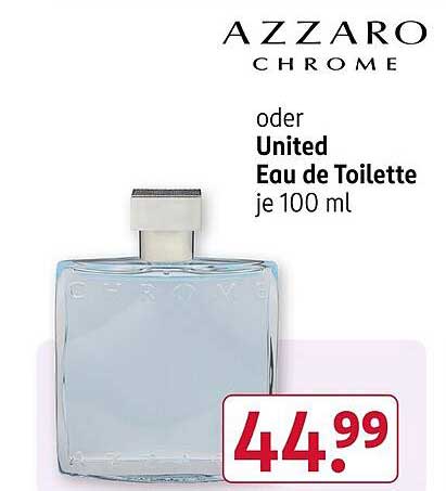 Azzaro Chrome oder United Eau de Toilette je 100 ml