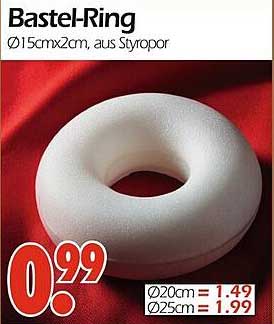 Bastel-Ring Ø15cmx2cm, aus Styropor
