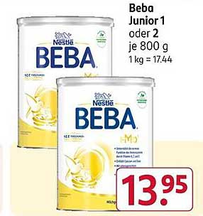 Beba Junior 1 oder 2 je 800 g