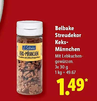 Belbake Streudekor Keks-Männchen