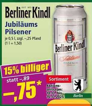 Berliner Kindl Jubiläums Pilsener