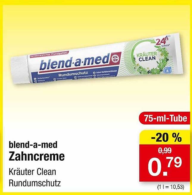 blend-a-med Zahnpasta Kräuter Clean Rundumschutz 75 ml