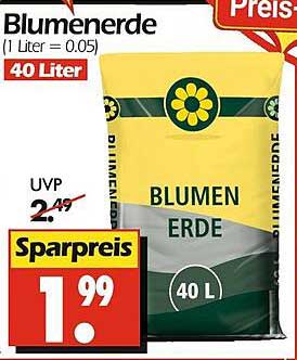 Blumenerde 40 Liter - Sparpreis