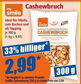 Cashewbruch 300 g - Ideal für Müsli und Toppings