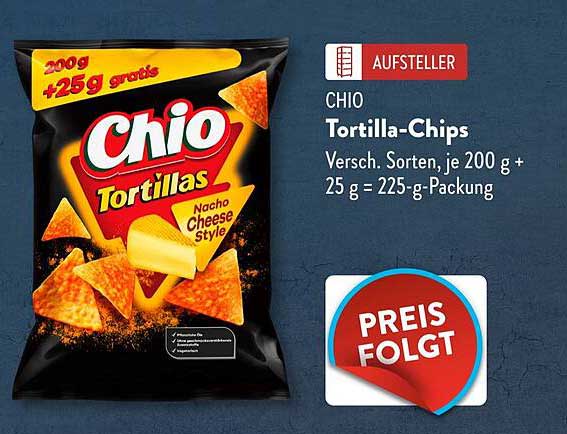 Chio Tortilla-Chips 225 g (200 g + 25 g gratis)