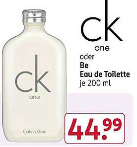 ck one oder Be Eau de Toilette je 200 ml