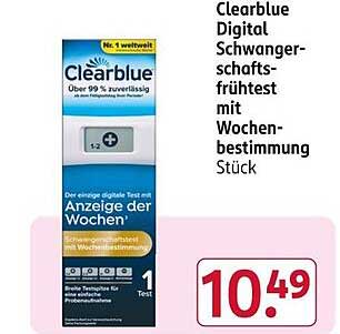 Clearblue Digital Schwangerschaftsfrühtest mit Wochenbestimmung
