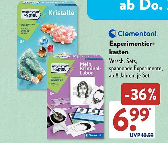 Clementoni Experimentierkasten - Wissenschaft & Spiel