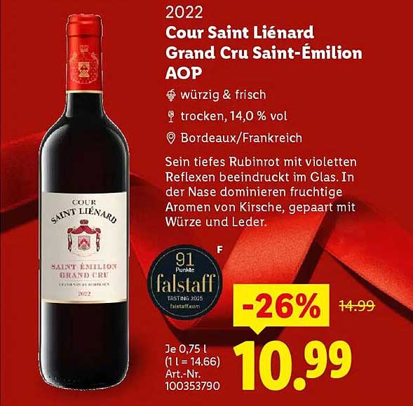 Cour Saint Liénard Grand Cru Saint-Émilion AOP