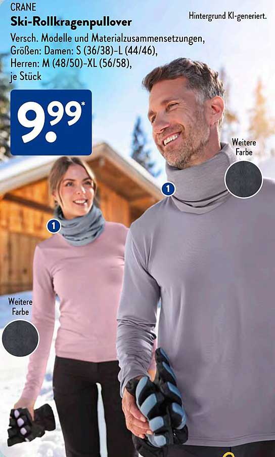 CRANE Ski-Rollkragenpullover