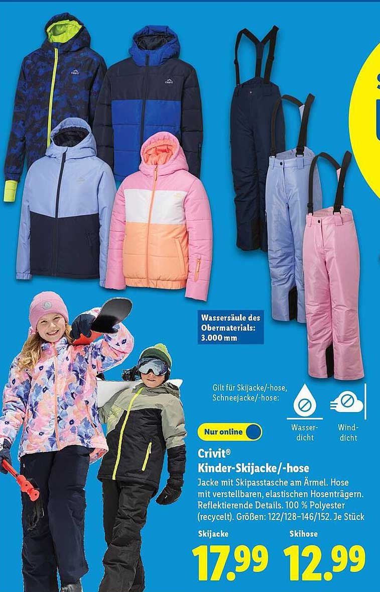 Crivit® Kinder-Skijacke/-hose